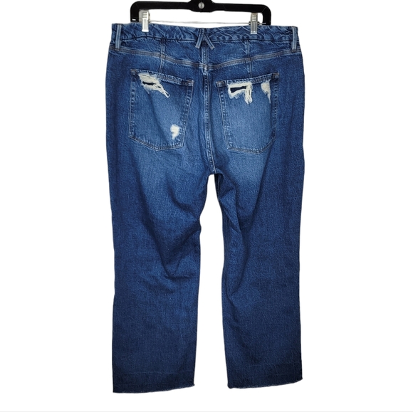 Good American Good 90s High Waist Jeans 15 Distressed - Picture 2 of 5